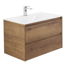 BelBagno Тумба с раковиной Kraft 100 подвесная Rovere tabacco