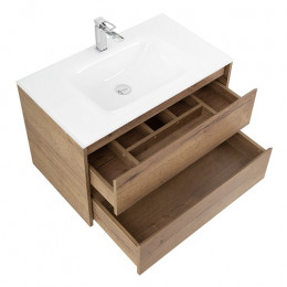 BelBagno Тумба с раковиной Kraft 100 подвесная Rovere tabacco