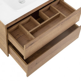 BelBagno Тумба с раковиной Kraft 100 подвесная Rovere tabacco