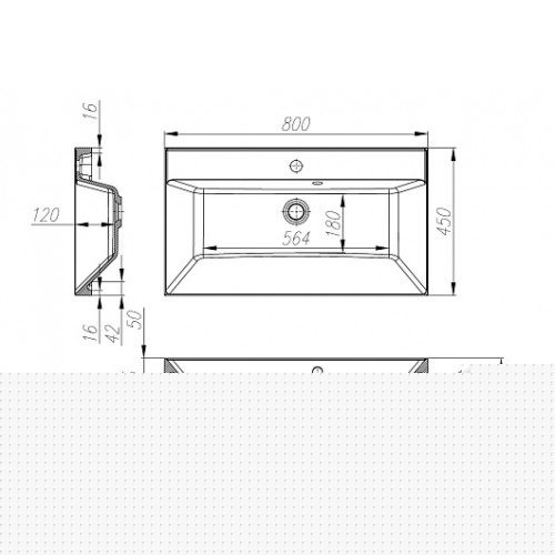 BelBagno Тумба с раковиной Vittoria 80 подвесная Pino