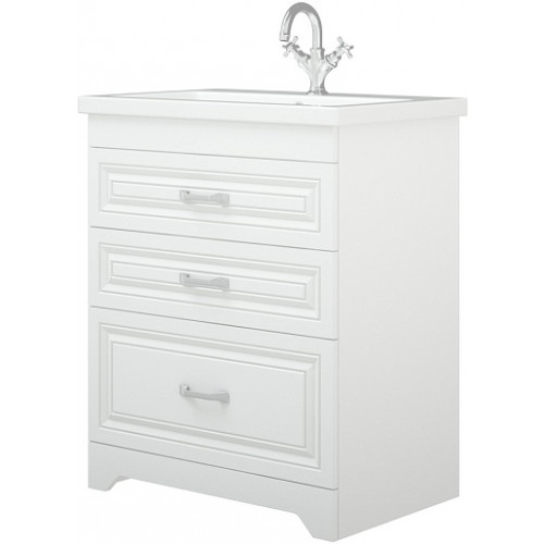 Corozo Тумба с раковиной Каролина 70 Z3 Фостер белая