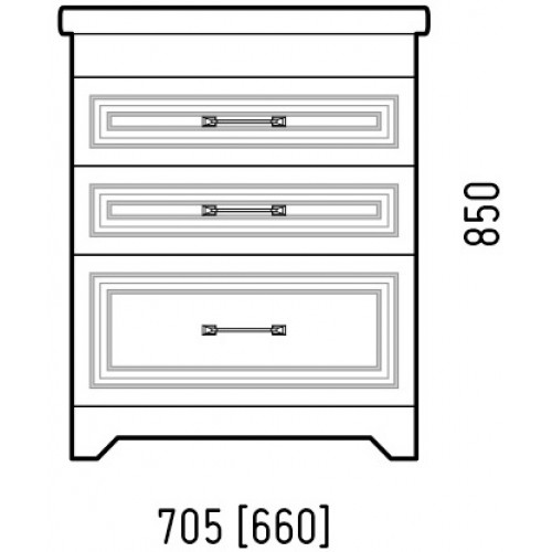 Corozo Тумба с раковиной Каролина 70 Z3 Фостер белая