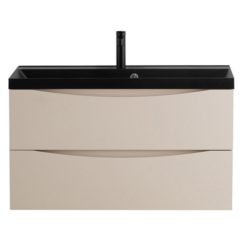 BelBagno Тумба с раковиной Marino 80 подвесная Crema Opaco