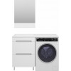 Misty Мебель для ванной Байкал 120 L под стиральную машину белая