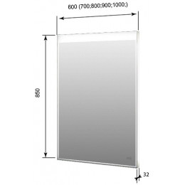 Aquanet Зеркало Алассио 110x85