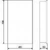 Comforty Зеркальный шкаф Диана 50 R белый