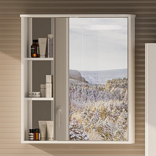 Misty Зеркальный шкаф Венера 70 R белый