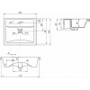 Vigo Мебель для ванной Geometry 2-500 белая/бетон