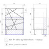 Vigo Мебель для ванной Geometry 2-600 белая/бетон