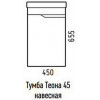 Corozo Тумба с раковиной Теона 45 подвесная белая
