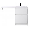 BelBagno Тумба с раковиной Kraft LVD 58 напольная Bianco Opaco под стиральную машину правосторонняя
