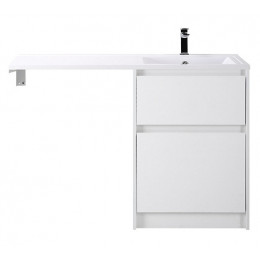 BelBagno Тумба с раковиной Kraft LVD 58 напольная Bianco Opaco под стиральную машину правосторонняя