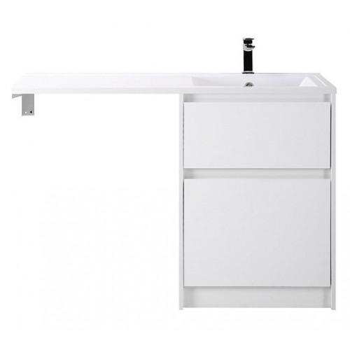 BelBagno Тумба с раковиной Kraft LVD 58 напольная Bianco Opaco под стиральную машину правосторонняя