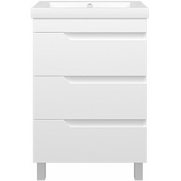 Misty Тумба с раковиной Софт 60 белая
