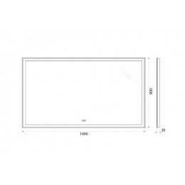 BelBagno Зеркало SPC-GRT-1400-800-LED-TCH-WARM