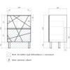 Vigo Тумба с раковиной Geometry 2-600 Como бетон