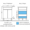 СанТа Тумба под раковину Марс 60 белая/янтарное дерево