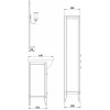 ASB-Woodline Зеркало Салерно 105 антикварный орех