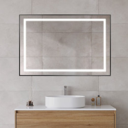 BelBagno Зеркало SPC-KRAFT-1200-800-SENS-NERO