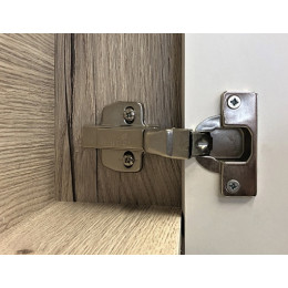 Comforty Зеркальный шкаф Клеон 90 белый матовый/дуб дымчатый