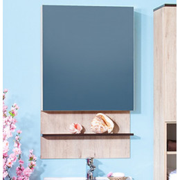 Бриклаер Зеркальный шкаф Карибы 60 венге/дуб кантри