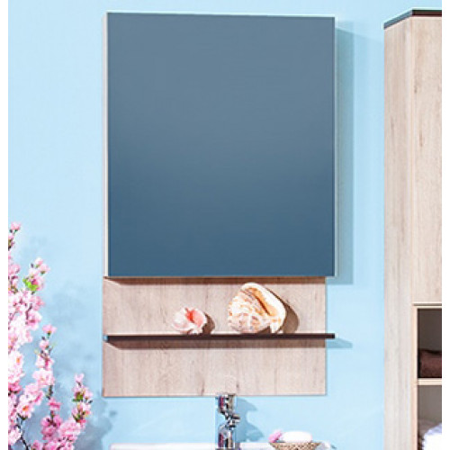 Бриклаер Зеркальный шкаф Карибы 60 венге/дуб кантри