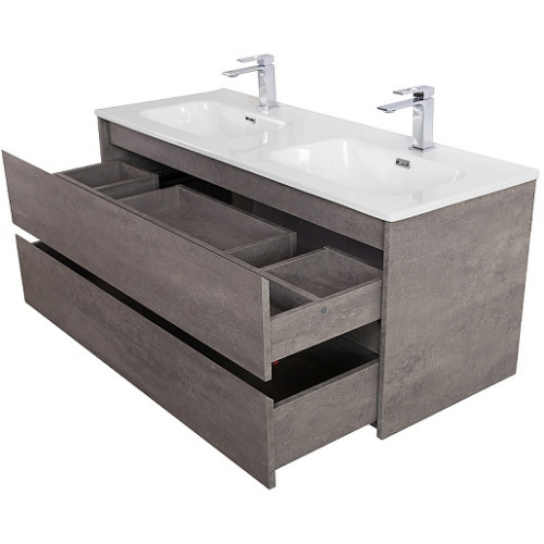 BelBagno Тумба с раковиной Kraft 120 подвесная Cemento Grigio