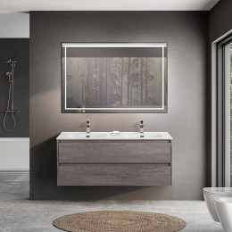 BelBagno Тумба с раковиной Kraft 120 подвесная Cemento Grigio