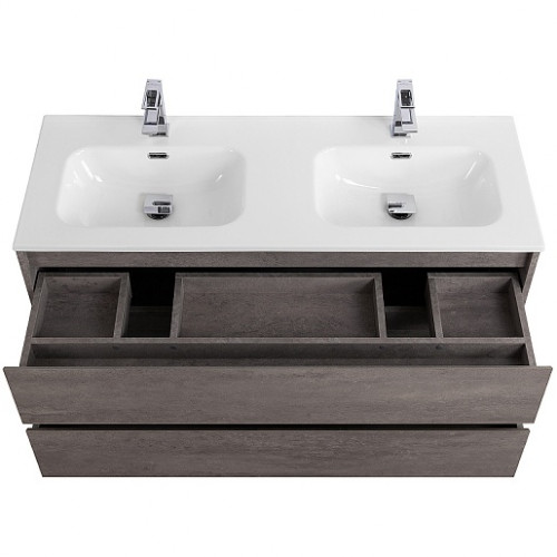 BelBagno Тумба с раковиной Kraft 120 подвесная Cemento Grigio