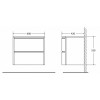 BelBagno Тумба с раковиной PROSPERO BB800DVC/MO Menta Opaco