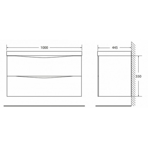 BelBagno Мебель для ванной MARINO 1000 Crema Opaco