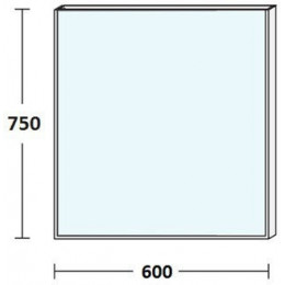 De Aqua Зеркало Алюминиум 6075 4x4 AF501600S