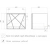 Vigo Тумба с раковиной Geometry 500-0-1 подвесная бетон