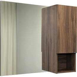 Comforty Зеркальный шкаф Бордо 90 дуб темно-коричневый