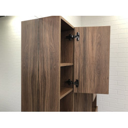 Comforty Зеркальный шкаф Бордо 90 дуб темно-коричневый
