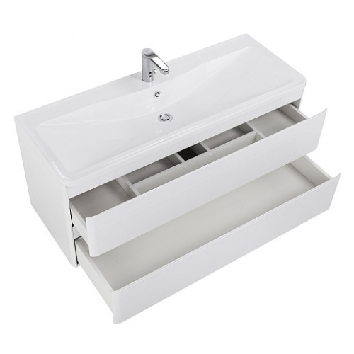 BelBagno Тумба с раковиной Albano 120 подвесная Bianco Lucido
