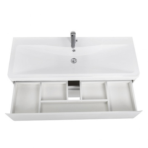 BelBagno Тумба с раковиной Albano 120 подвесная Bianco Lucido