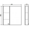 Comforty Зеркальный шкаф Неаполь 65 белый