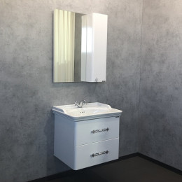Comforty Зеркальный шкаф Неаполь 65 белый