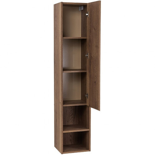 BelBagno Пенал для ванной Kraft 33/160 R Rovere Tabacco с открытой полкой