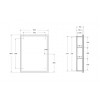 BelBagno Зеркало-шкаф SPC-GRT-600/800-1A-LED-TCH