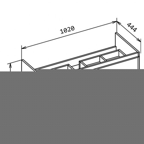 BelBagno Тумба с раковиной Albano-Cer 105 подвесная Rovere Nature Grigio