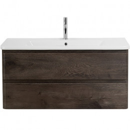 BelBagno Тумба с раковиной Albano-Cer 105 подвесная Rovere Nature Grigio