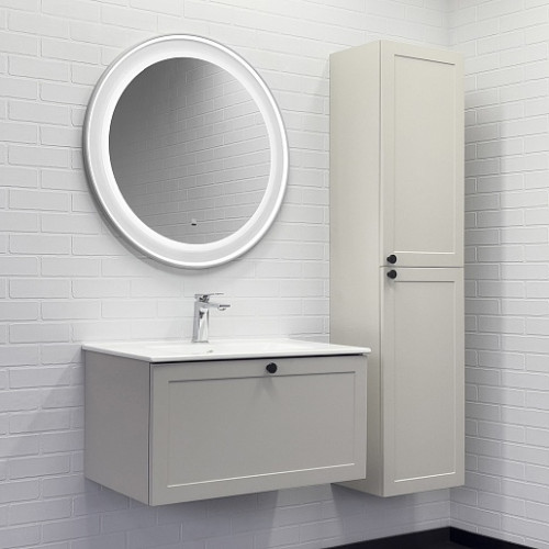 Comforty Зеркало Ереван 70 с бесконтактным выключателем белое матовое
