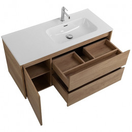 BelBagno Тумба с раковиной Kraft 100 R подвесная Rovere Nebrasca Nature