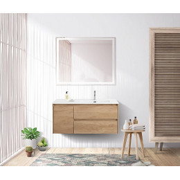BelBagno Тумба с раковиной Kraft 100 R подвесная Rovere Nebrasca Nature