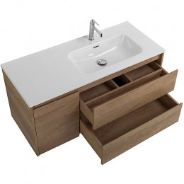 BelBagno Тумба с раковиной Kraft 100 R подвесная Rovere Nebrasca Nature