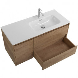 BelBagno Тумба с раковиной Kraft 100 R подвесная Rovere Nebrasca Nature