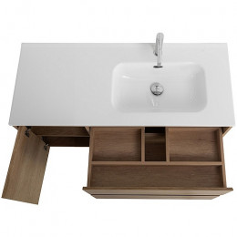 BelBagno Тумба с раковиной Kraft 100 R подвесная Rovere Nebrasca Nature