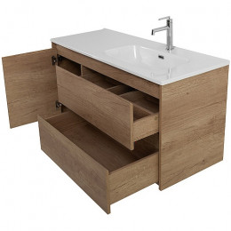 BelBagno Тумба с раковиной Kraft 100 R подвесная Rovere Nebrasca Nature